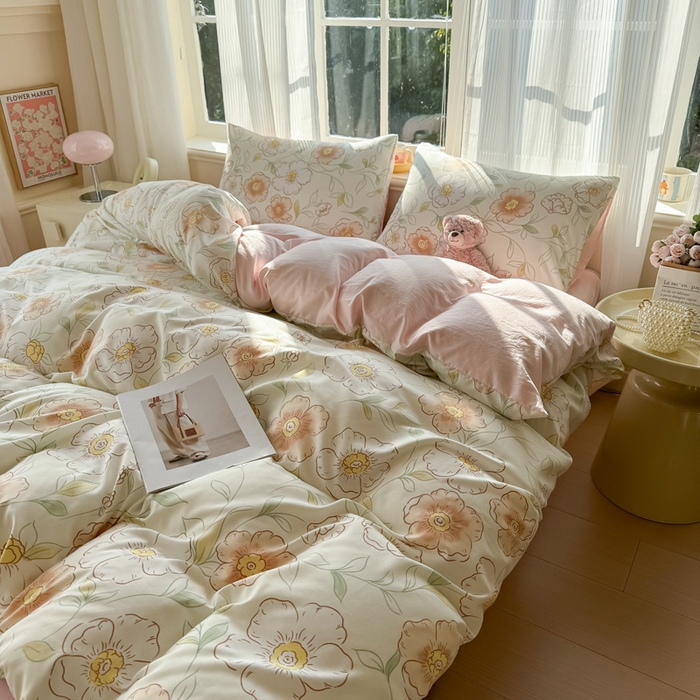 91家纺网 家纺一手货源 找家纺 赫然 2026新款A类针织水洗双层纱单枕套 露华浓