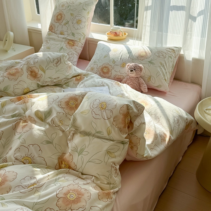 91家纺网 家纺一手货源 找家纺 赫然 2026新款A类针织水洗双层纱单枕套 露华浓