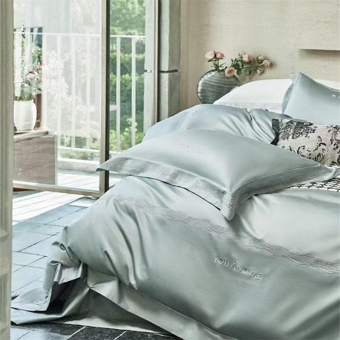 91家纺网 家纺一手货源 找家纺 （总）玖玖爱家纺 2025新款180支植物甑棉四件套-时光之舞