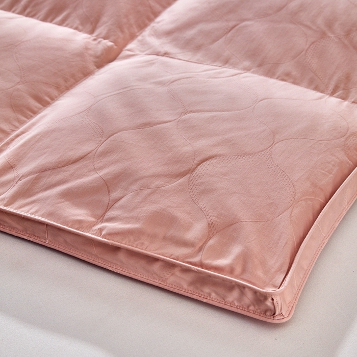 91家纺网 家纺一手货源 找家纺 御眠纺羽绒被壳 2025正宗新款1长绒棉双层羽绒被壳自充绒被壳鹅绒被 波浪花粉