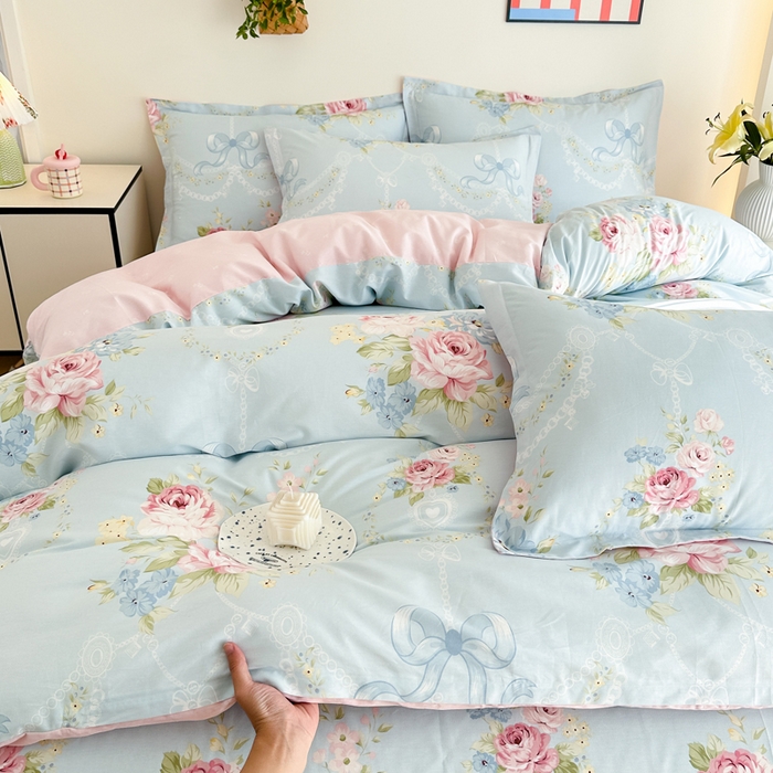 91家纺网 家纺一手货源 找家纺 （总）棉造家居 2025新款亲肤舒适全棉纯棉印花系列三件套四件套