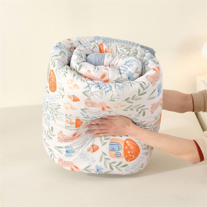 91家纺网 家纺一手货源 找家纺 云家 2025新款豆豆绒被子被芯夏凉被空调被四季被 梦归田园