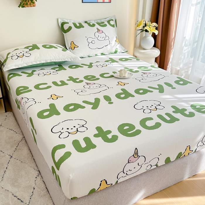 91家纺网 家纺一手货源 找家纺 （总）棉造家居 2025新款亲肤舒适全棉纯棉印花单床笠