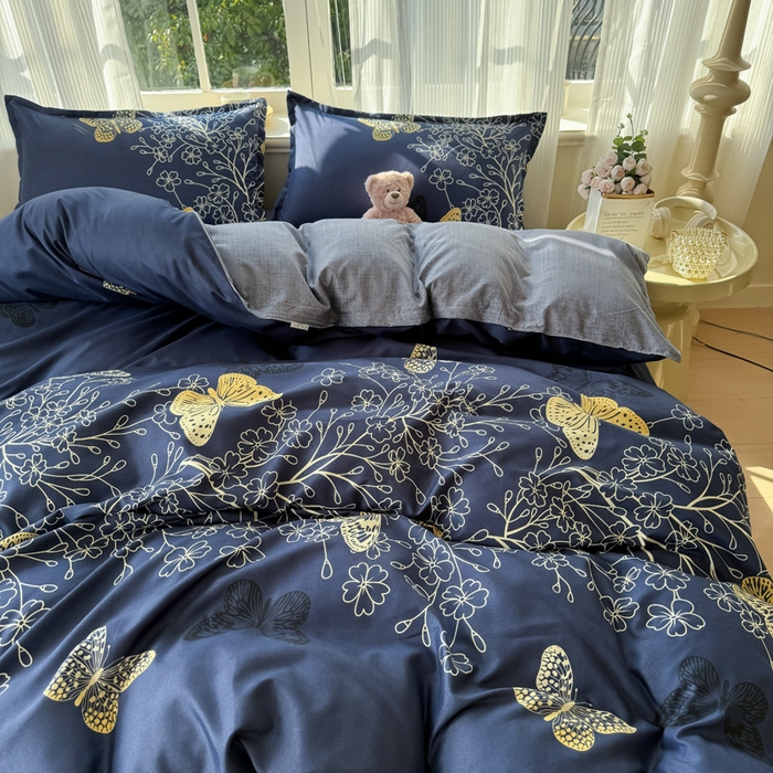 91家纺网 家纺一手货源 找家纺 赫然家纺 芦荟棉单品枕套一对48*74 蝶影光彩