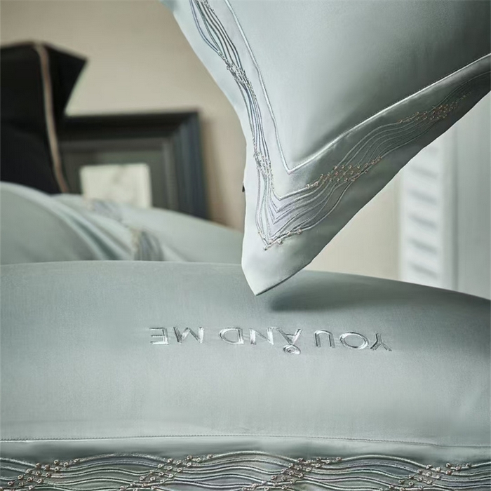 91家纺网 家纺一手货源 找家纺 （总）玖玖爱家纺 2025新款180支植物甑棉四件套-时光之舞