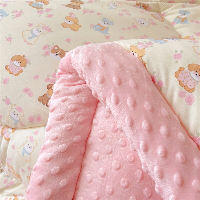 91家纺网 家纺一手货源 找家纺 云家 2025新款豆豆绒被子被芯夏凉被空调被四季被 西高地