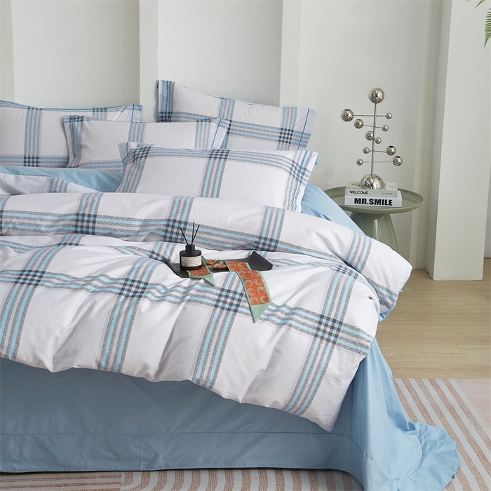 91家纺网 家纺一手货源 找家纺 曼秀琳 2025新款铂金棉数码印花四件套(全棉133*76) 欧曼格调-兰