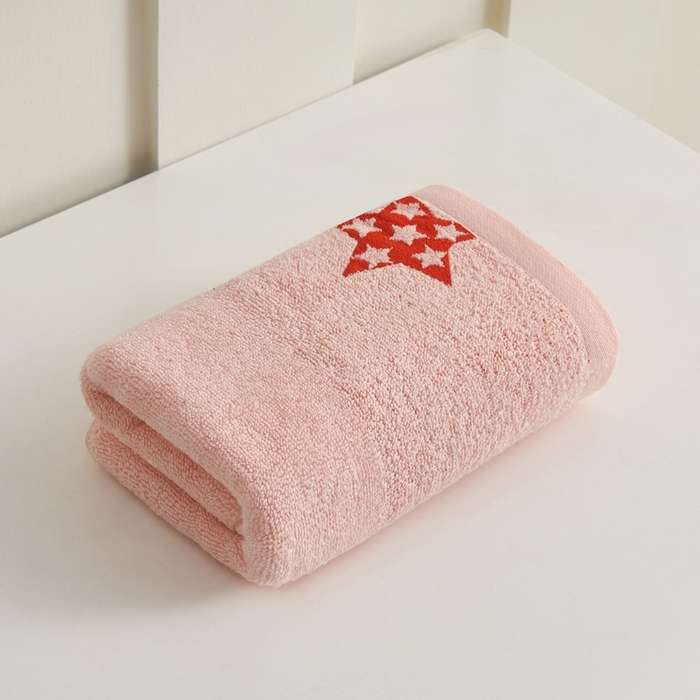 91家纺网 家纺一手货源 找家纺 悦然毛巾被 2025新款全棉纯棉提花毛巾 星语粉33x72cm