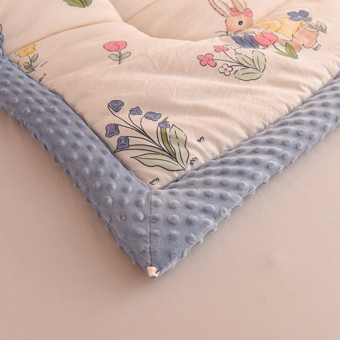 91家纺网 家纺一手货源 找家纺 云家 2025新款豆豆绒被子被芯夏凉被空调被四季被 花园兔兔