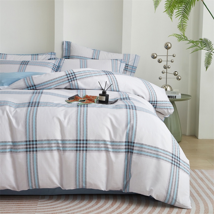 91家纺网 家纺一手货源 找家纺 曼秀琳 2025新款铂金棉数码印花四件套(全棉133*76) 欧曼格调-兰