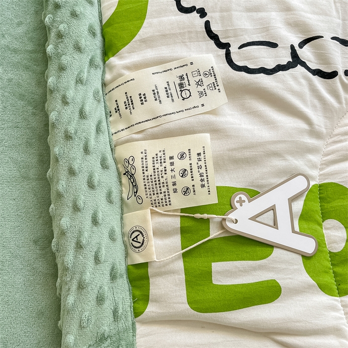 91家纺网 家纺一手货源 找家纺 云家 2025新款豆豆绒被子被芯夏凉被空调被四季被 字母小兔