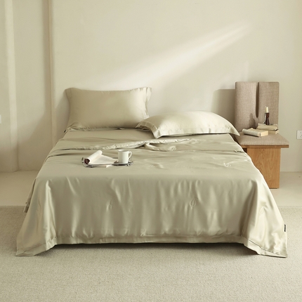 91家纺网 家纺一手货源 找家纺 法芙娜家纺  60S兰精天丝夏被床笠款四件套 浅浅绿