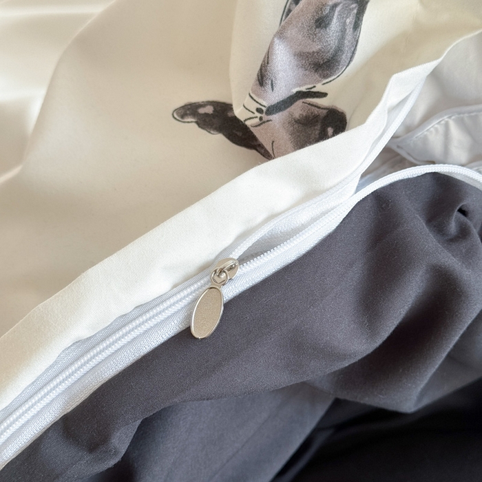 91家纺网 家纺一手货源 找家纺 赫然 2026新款水洗双层纱单品被套 蝶舞