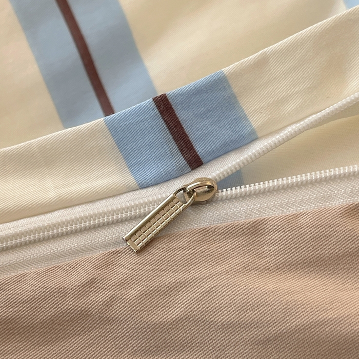 91家纺网 家纺一手货源 找家纺 美乐迪家纺 2025新款休闲风系列全棉毛巾绣四件套 玩趣m豆