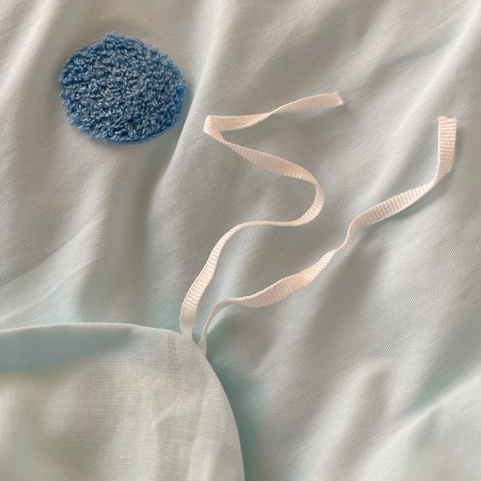 91家纺网 家纺一手货源 找家纺 美乐迪家纺 2025新款休闲风系列全棉毛巾绣四件套 布丁狗狗