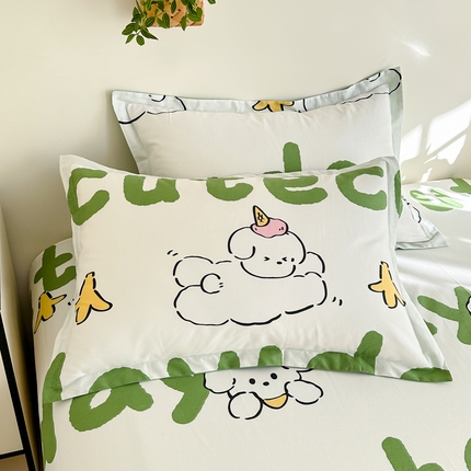 91家纺网 家纺一手货源 找家纺 （总）棉造家居 2025新款全棉纯棉印花系列单枕套