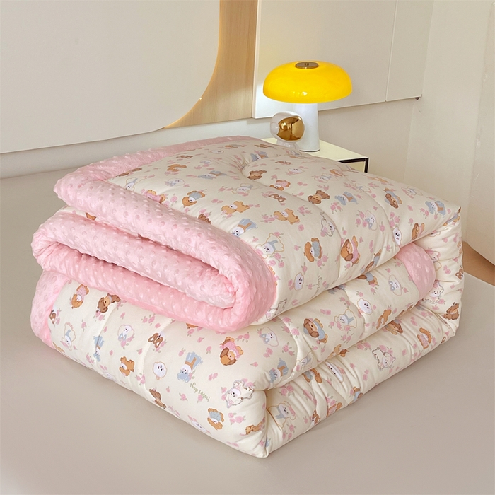 91家纺网 家纺一手货源 找家纺 云家 2025新款豆豆绒被子被芯夏凉被空调被四季被 西高地