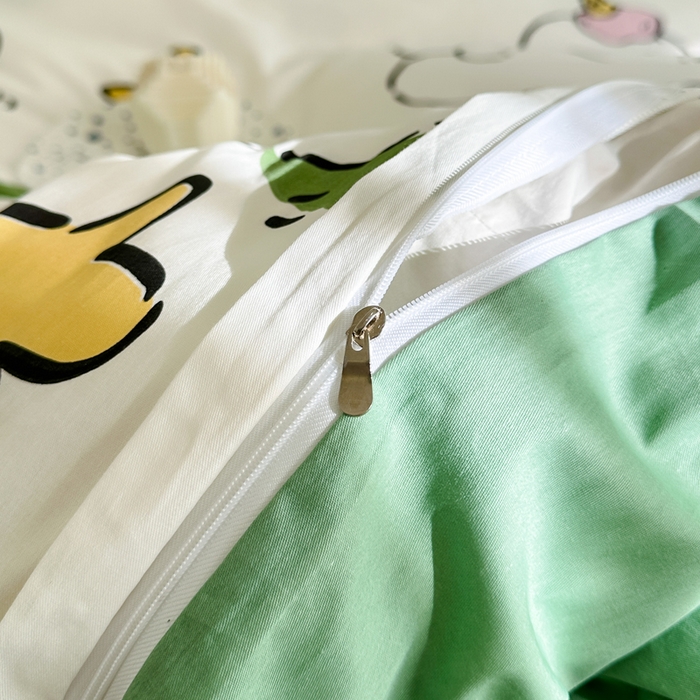 91家纺网 家纺一手货源 找家纺 棉造家居 2025新款全棉纯棉印花系列学生宿舍单被套 萌宝儿