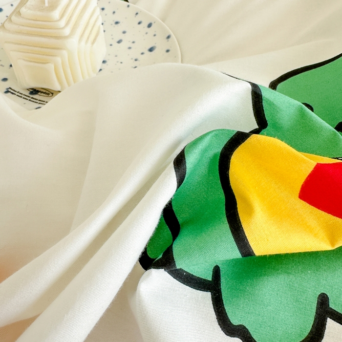 91家纺网 家纺一手货源 找家纺 棉造家居 2025新款全棉纯棉印花系列学生宿舍单被套 恐龙宝贝