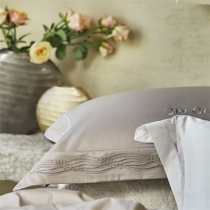 91家纺网 家纺一手货源 找家纺 玖玖爱家纺 2025新款180支植物甑棉四件套-时光之舞 时光之舞-玛瑙灰