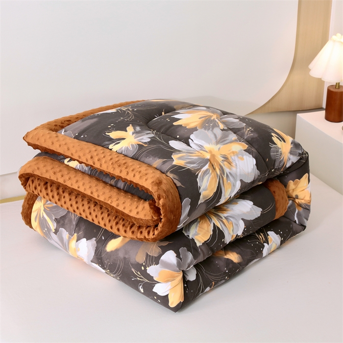 91家纺网 家纺一手货源 找家纺 云家 2025新款豆豆绒被子被芯夏凉被空调被四季被 澜音