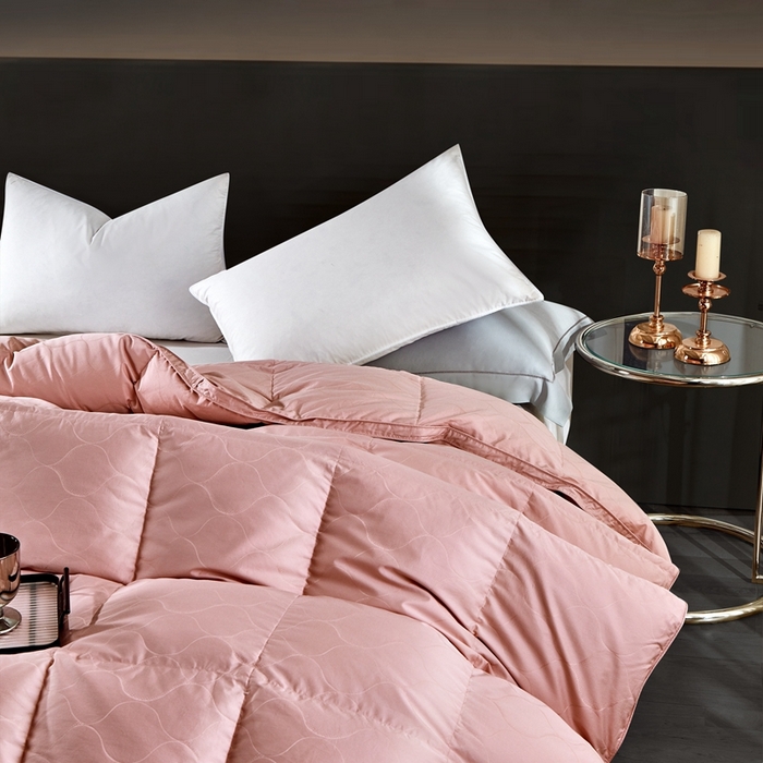 91家纺网 家纺一手货源 找家纺 御眠纺羽绒被壳 2025正宗新款1长绒棉双层羽绒被壳自充绒被壳鹅绒被 波浪花粉