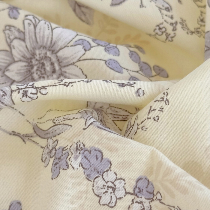 91家纺网 家纺一手货源 找家纺 澳萝拉 2025新款全棉斜纹花边印花四件套 西西里