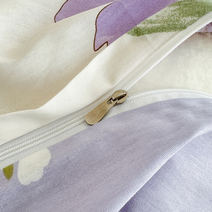 91家纺网 家纺一手货源 找家纺 棉造家居 2025新款全棉纯棉印花系列学生宿舍单被套 甜美花韵