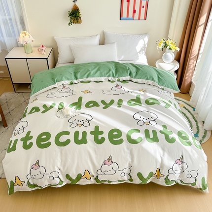 91家纺网 家纺一手货源 找家纺 （总）棉造家居 2025新款全棉纯棉印花系列学生宿舍单被套