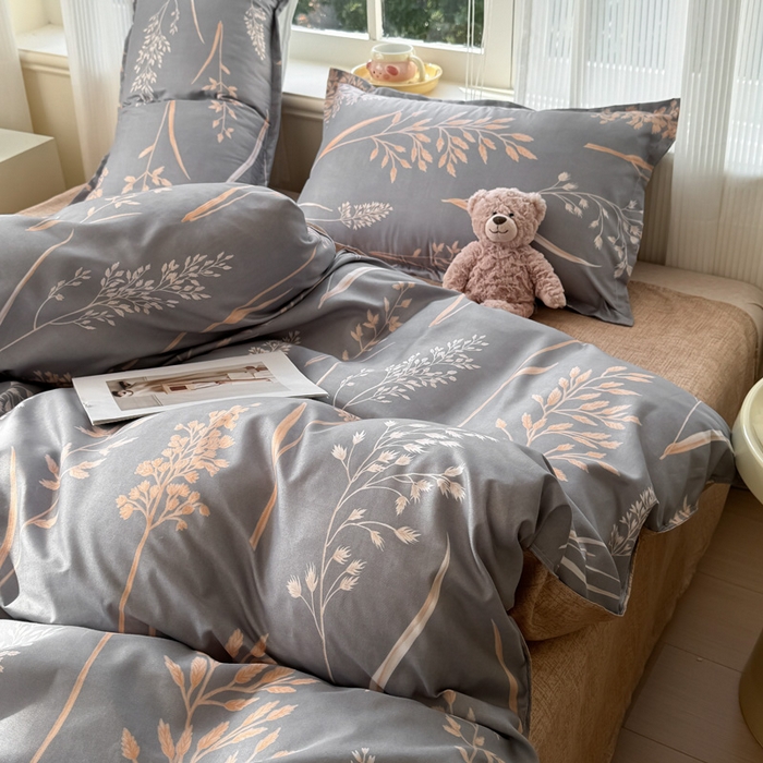 91家纺网 家纺一手货源 找家纺 赫然家纺 芦荟棉单品枕套一对48*74 闲趣漫舞