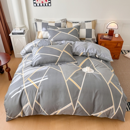 91家纺网 家纺一手货源 找家纺 （总）棉造家居 2025新款亲肤舒适全棉纯棉印花系列三件套四件套