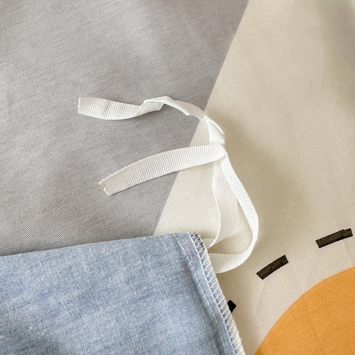 91家纺网 家纺一手货源 找家纺 棉造家居 2025新款亲肤舒适全棉纯棉印花系列三/四件套 光的邂逅-蓝