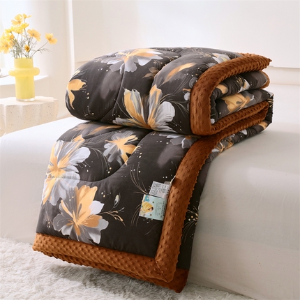 91家纺网 家纺一手货源 找家纺 云家 2025新款豆豆绒被子被芯夏凉被空调被四季被 澜音