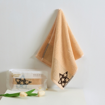 91家纺网 家纺一手货源 找家纺 悦然毛巾被 2025新款全棉纯棉提花毛巾 星语咖33x72cm