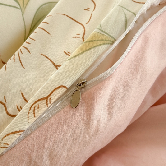 91家纺网 家纺一手货源 找家纺 赫然 2026新款水洗双层纱单品被套 露华浓