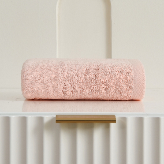 91家纺网 家纺一手货源 找家纺 悦然毛巾被 2025新款全棉纯棉提花毛巾 星语粉33x72cm