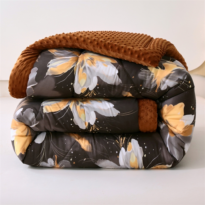 91家纺网 家纺一手货源 找家纺 云家 2025新款豆豆绒被子被芯夏凉被空调被四季被 澜音