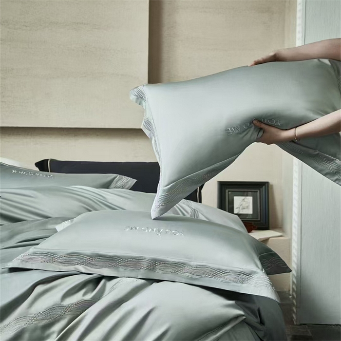 91家纺网 家纺一手货源 找家纺 （总）玖玖爱家纺 2025新款180支植物甑棉四件套-时光之舞