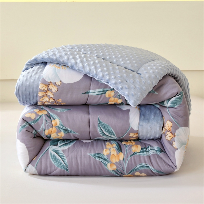 91家纺网 家纺一手货源 找家纺 云家 2025新款豆豆绒被子被芯夏凉被空调被四季被 锦上添花