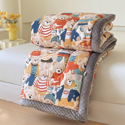 云家 2025新款豆豆绒被子被芯夏凉被空调被四季被 爱德华