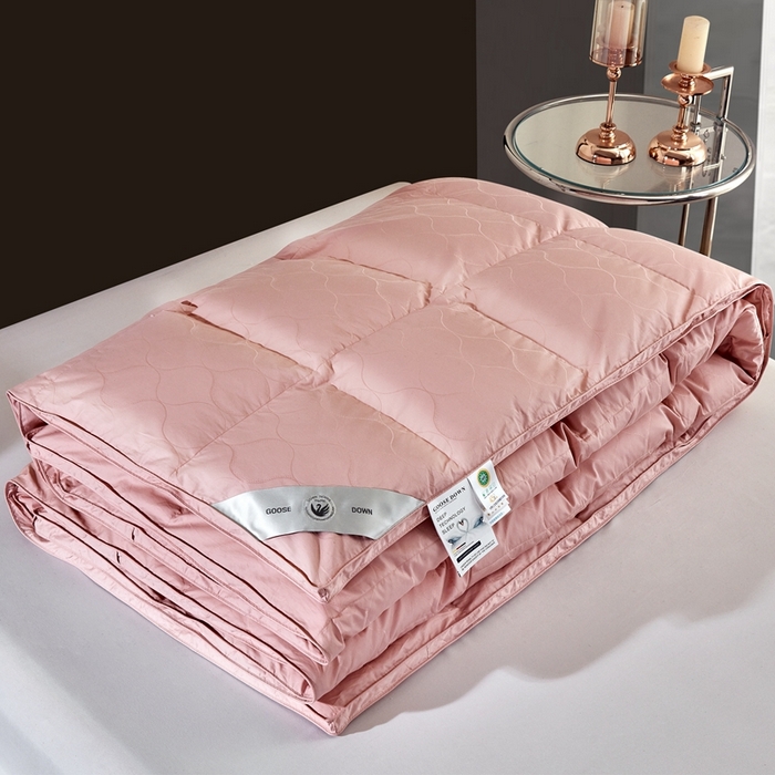 91家纺网 家纺一手货源 找家纺 御眠纺羽绒被壳 2025正宗新款1长绒棉双层羽绒被壳自充绒被壳鹅绒被 波浪花粉