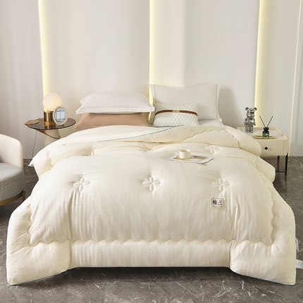 91家纺网 家纺一手货源 找家纺 （总）悦织湾2025新款华夫格冬被大豆被子被芯春秋被轻奢时尚