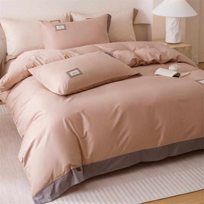 91家纺网 家纺一手货源 找家纺 艾莱家纺 2025新款A类精梳贴布纯棉刺绣花四件套-星澜 星澜-美拉德