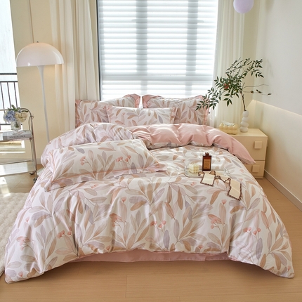 91家纺网 家纺一手货源 找家纺 （总）启航家居 2025春夏全棉铂金棉数码印花四件套