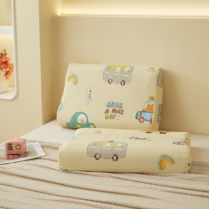 91家纺网 家纺一手货源 找家纺 （总）翎盈家纺 2025新款纯棉小清新乳胶枕专用枕套