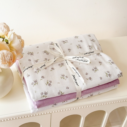 91家纺网 家纺一手货源 找家纺 （总）喜四方 2025新款全棉A类母婴级抗菌全棉双层纱四件套