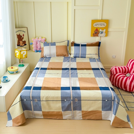 绒裕家纺 2025新款植物羊绒直播热款130克加厚磨毛单品床单系列 巴比伦