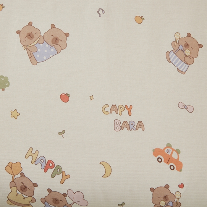 91家纺网 家纺一手货源 找家纺 翎盈家纺 2025新款纯棉小清新乳胶枕专用枕套 音乐卡皮