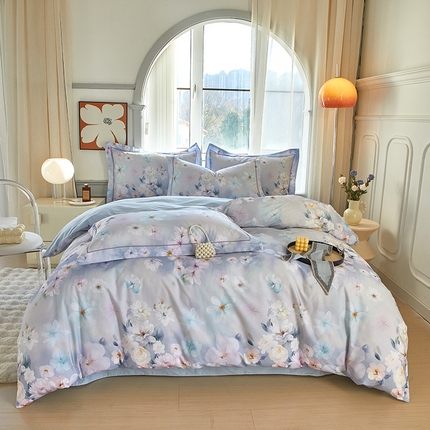 91家纺网 家纺一手货源 找家纺 （总）启航家居 2025春夏全棉铂金棉数码印花四件套