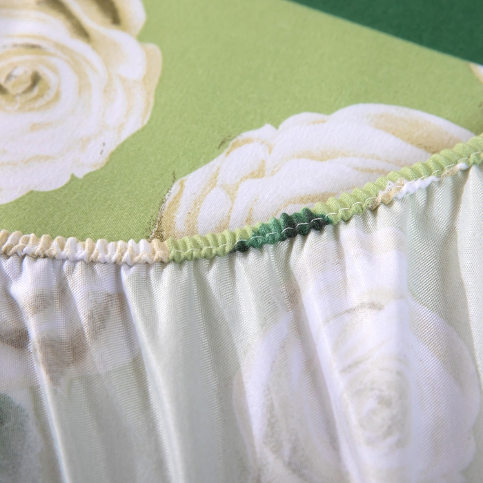 91家纺网 家纺一手货源 找家纺 帛洵 2025新款舒适亲肤加厚130克植物羊绒印花床笠 法香玫瑰